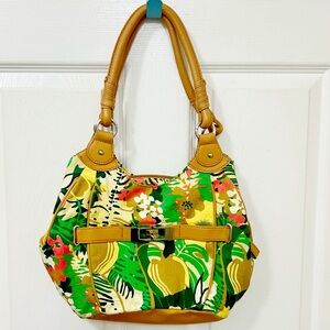 Vintage Y2K / 90s Rosetti Floral Faux Leather
Shoulder Handbag Purse